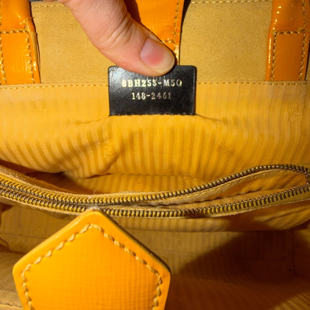 Fendi 2Jours Yellow Handbag from 2014 Karl Lagerfeld Collection - Picture 6 of 16